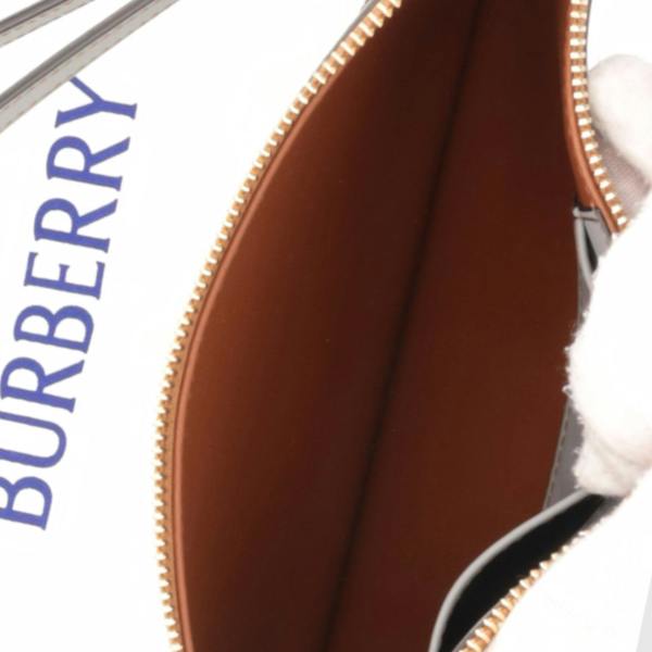 Burberry Pochette Peyton Wristlet Clutch Bag Cloud Grey