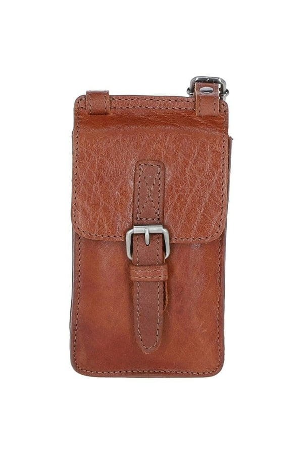 Exquisite Ashwood Leather Smartphone Bag: F-89