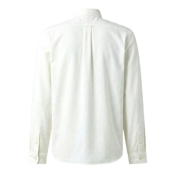 Ralph Lauren Mens Premium Cotton Button-Down Shirt - Pale Cream - 
