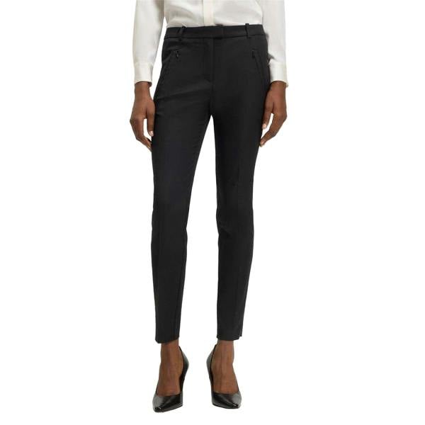 Boss Womens/Ladies Anaita Slim Trousers - Black - 