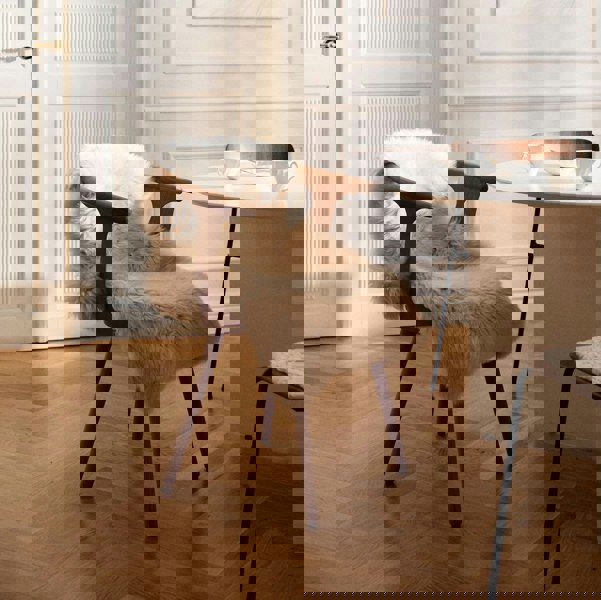 New Zealand Sheepskin | Long Wool | 115x60 cm Aubergine