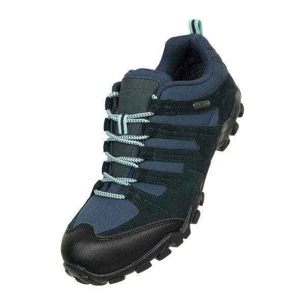 Mountain Warehouse Womens/Ladies Belfour Suede Waterproof Walking Shoes - Navy - 