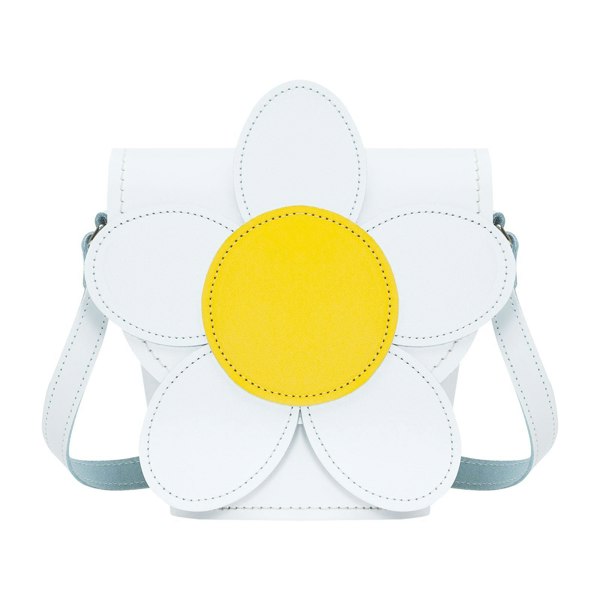 White Daisy Leather Novelty Bag - Novelty Bag - Zatchels