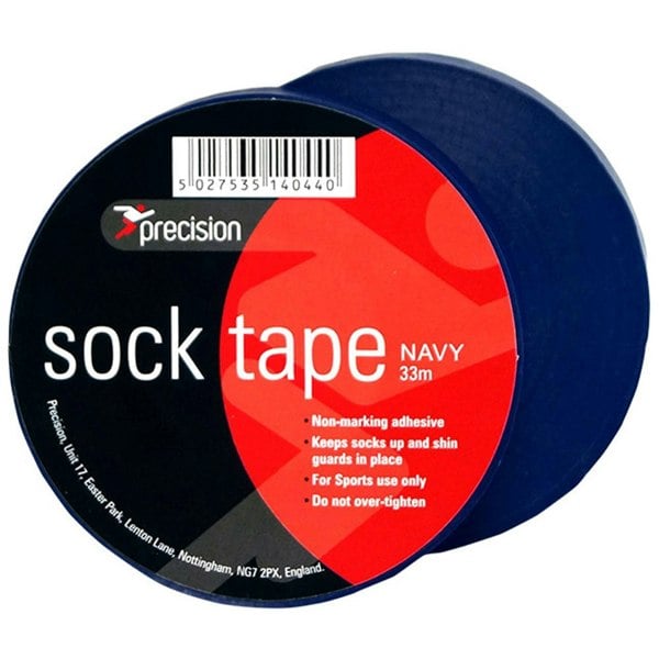 10 PACK - 19mm x 33m NAVY Sock Tape - Football Shin Guard Pads Holder Tape