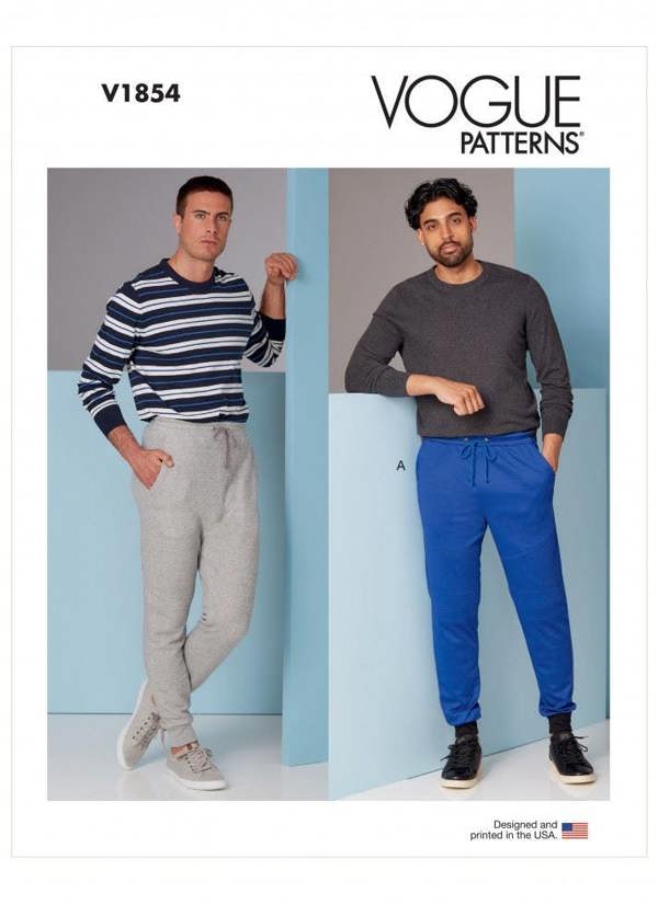 Vogue Sewing Pattern 1854, Trousers for Men, MUU (34-36-38-40) - Easy