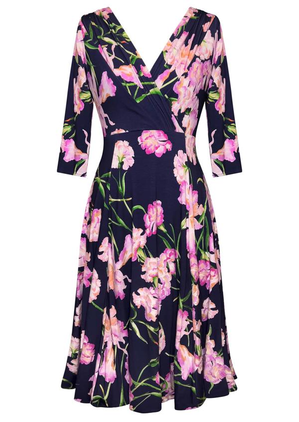 Alie Street London Annie Dress Short (Midnight Blossom)