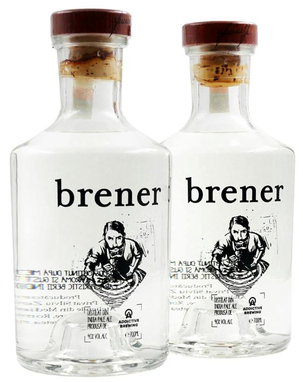 Zetea Brener Distilled IPA Beer collab with Addictive Brewing (Bierbrand / Bierschnaps / Hop whiskey / Distilat de bere) 40% ABV 700ml
