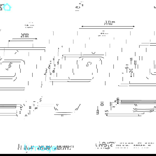 4010 ceramic 121cm thin edge inset basin with oval bowl