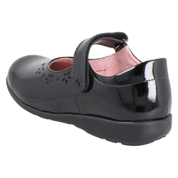 Start-rite Girls Startrite Flower Punch Detail Mary Jane School Shoes Emily