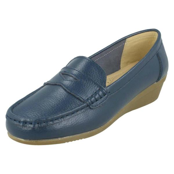 Down to Earth Ladies Down To Earth Leather Loafers F90064