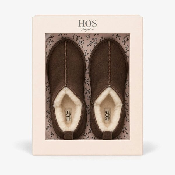 HOS Sheepskin TIA Slipper Boots Slipper Boots   in  Brown