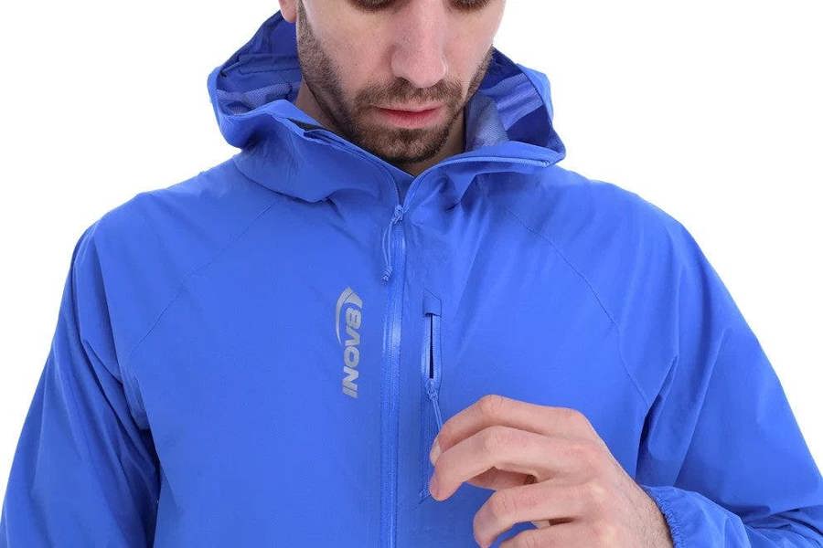 Inov8 Stormshell V2 Running Rain Jacket Waterproof Coat Blue 001704