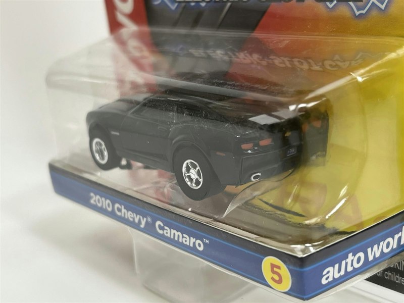 Auto World Slot Cars 2010 Chevy Camaro Black HO Scale Slot Car X Traction Auto World SC373-5