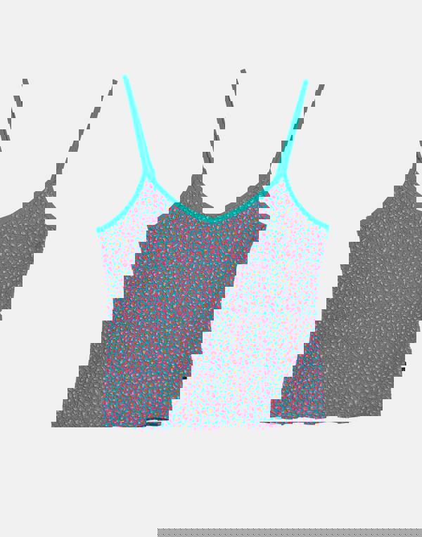 British Boxers Women's Bamboo Camisole Short Pyjama Set - Spectra Leopard