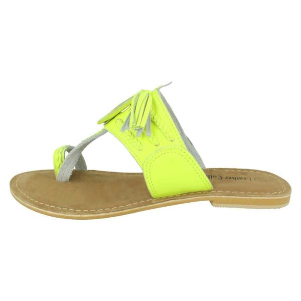 Leather Collection Ladies Leather Collection Toe Loop Sandals F00275