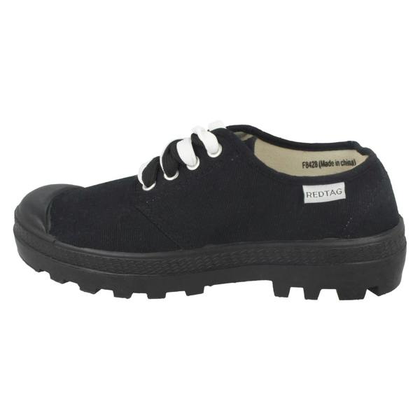 Red:Tag Ladies Red Tag Flat Lace Up Trainers