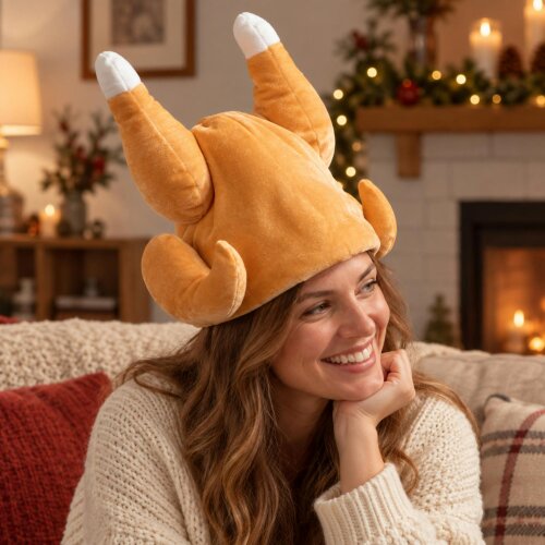Samuel Alexander Dancing Turkey Festive Christmas Hat with Music