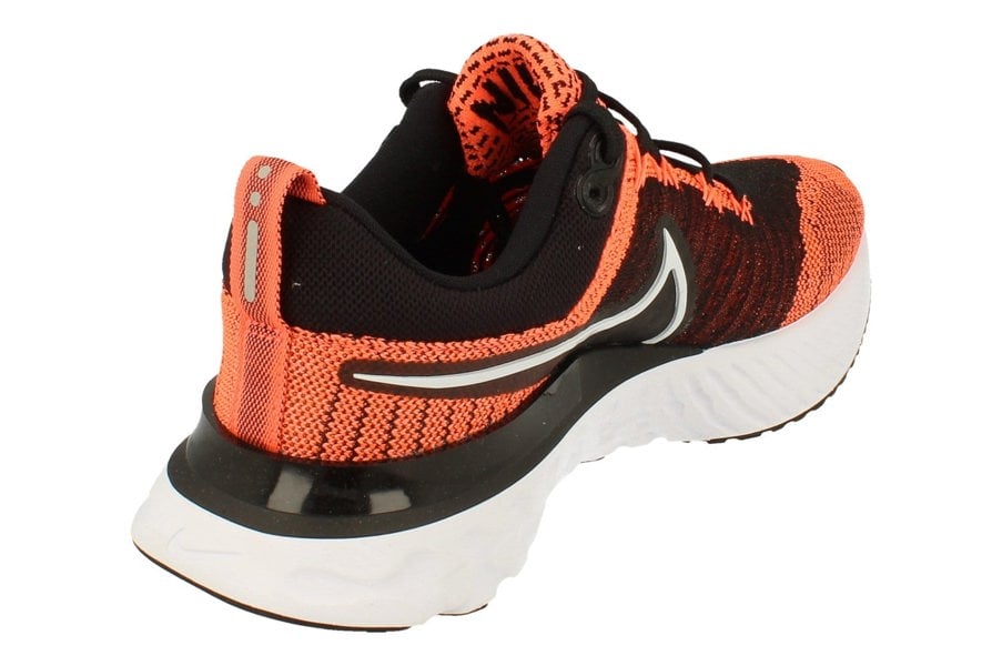Nike Womens React Infinity Run Flyknit 2 Ct2423  800 - Bright Mango White Black 800 - Photo 2