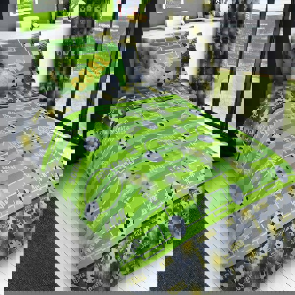 Velosso Footy Galore Printed Cotton Blend Duvet Cover and Pillowcase Set