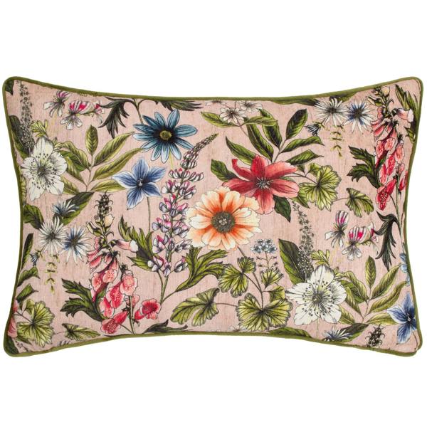Wylder Hidcote Manor Alma Floral Cushion Cover - Blush - 