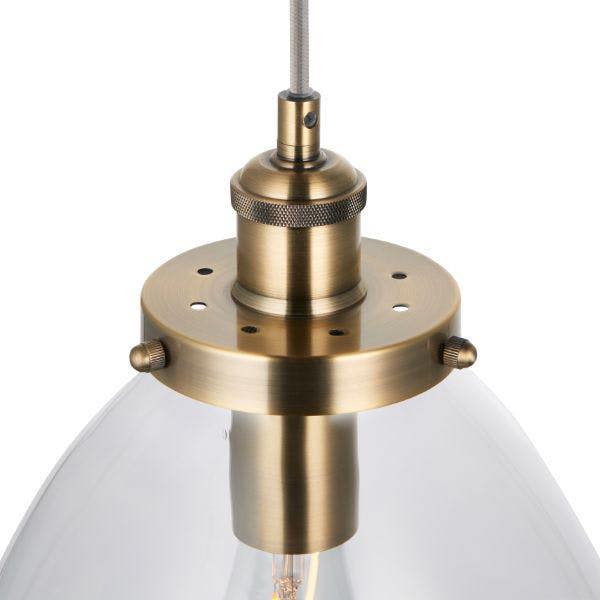 Pagazzi Lighting Brunswick Antique Brass Ceiling Pendant