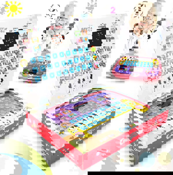 deAO Toys Early Learning Educational Toy Tablet Multi-Function Musical Touch Pad