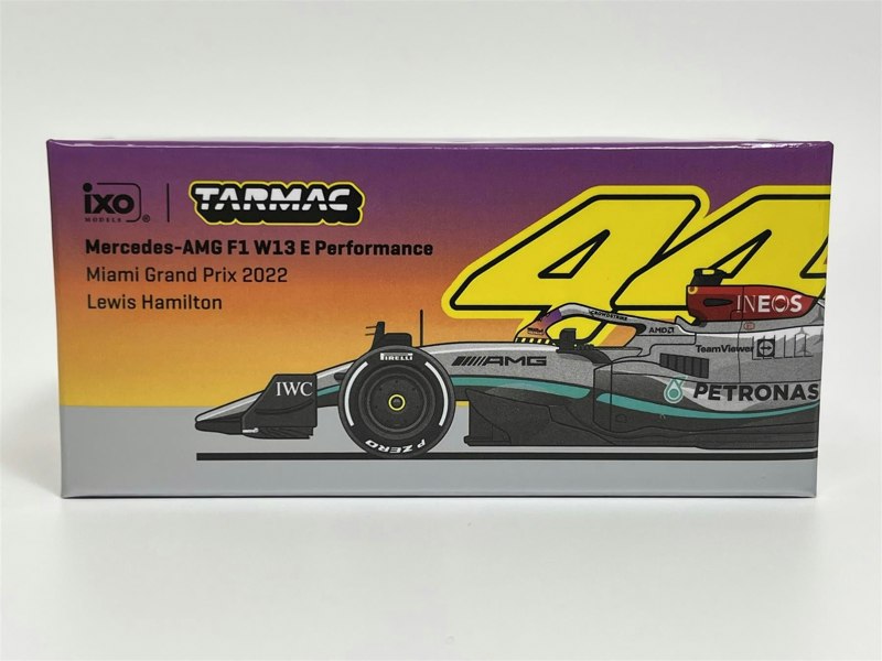 Tarmac Lewis Hamilton Mercedes AMG F1 W13 Miami GP 2022 1:64 Tarmac Works T64GF044LH2