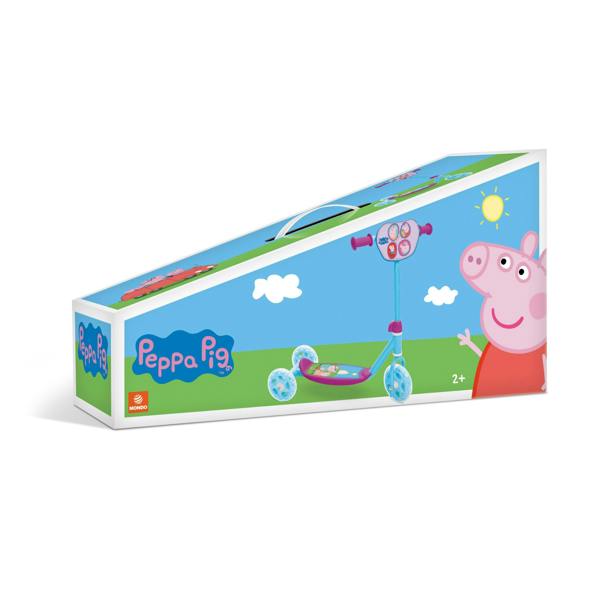 Mondo Peppa Pig 3-Wheel Kids Scooter with Stable Lean-to-Steer Design