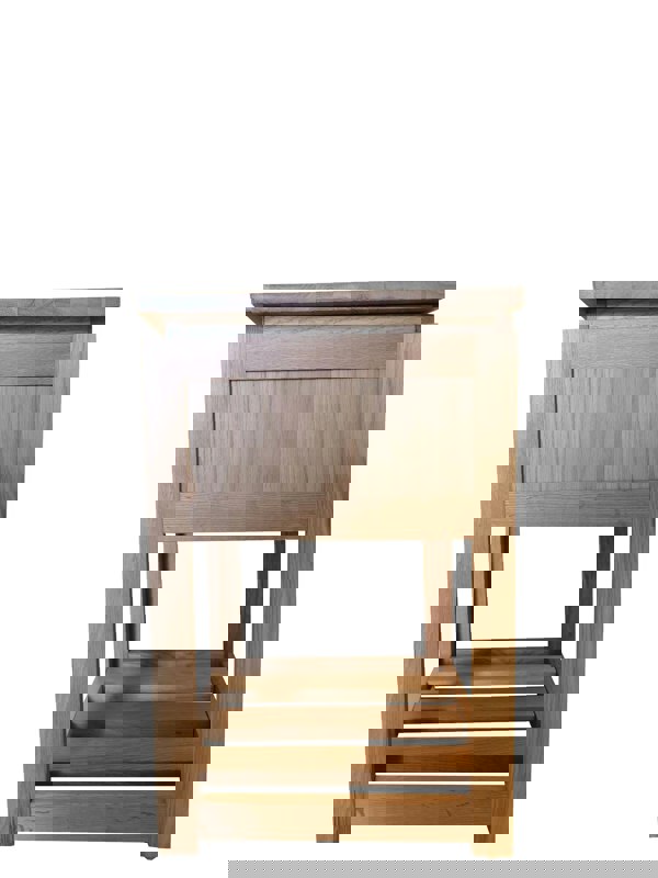 Furniture One 3 Drawers Bedside Cabinet, Modern Bedside Table Nightstand for Bedroom, 40x38x55cm - Oak