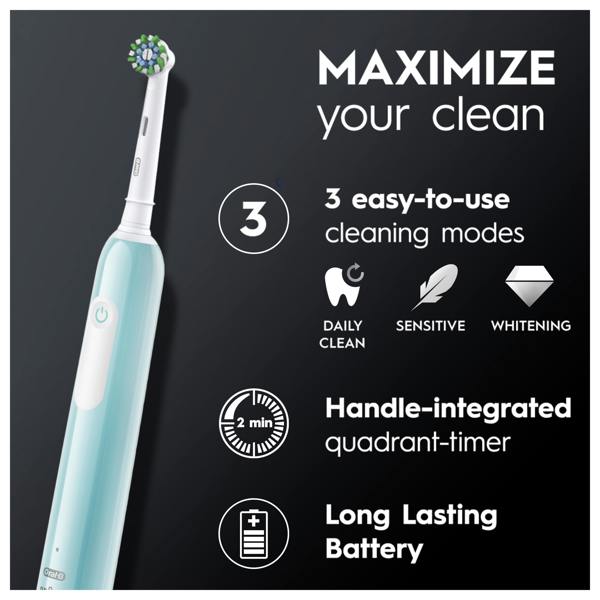 Oral-B Pro Series 1 Blue Electric Toothbrush, Designed By Braun