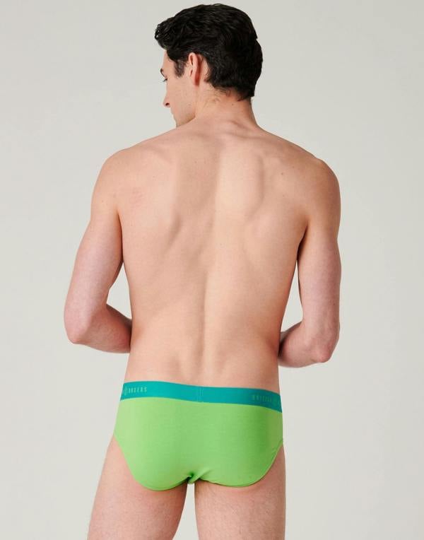 British Boxers Men's Cotton Brief – Lime Spritz