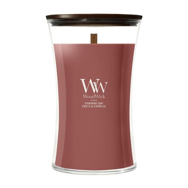 Woodwick Cinnamon Chai Large Hourglass Candle (609kg)
