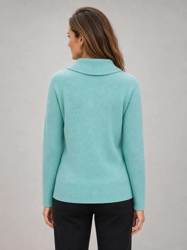 TIGI Split Cowl Neck With Buttons Top.