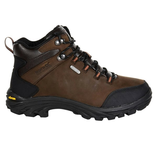 Regatta Great Outdoors Mens Burrell Leather Hiking Boots - Fawn Brown