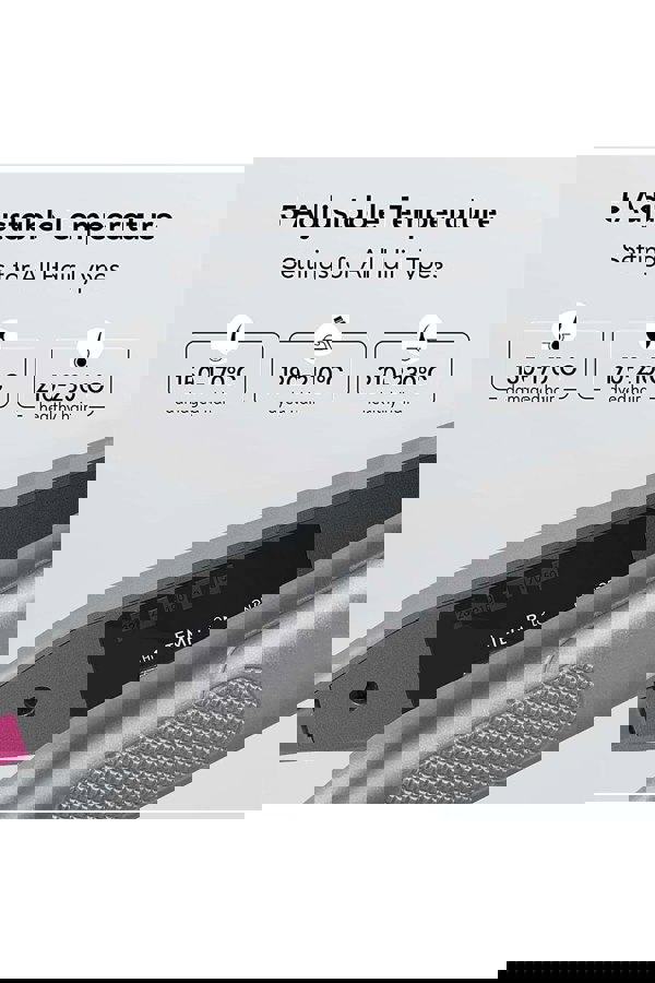 Living and Home 2 in 1 Hair Straightener and Curler LCD Temperature Control Dual Voltage Auto Shut Off,Professional Hair Straightener and Curler