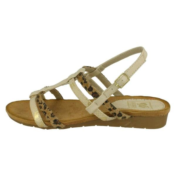 Down to Earth Ladies Down To Earth T Bar Slingback Sandals