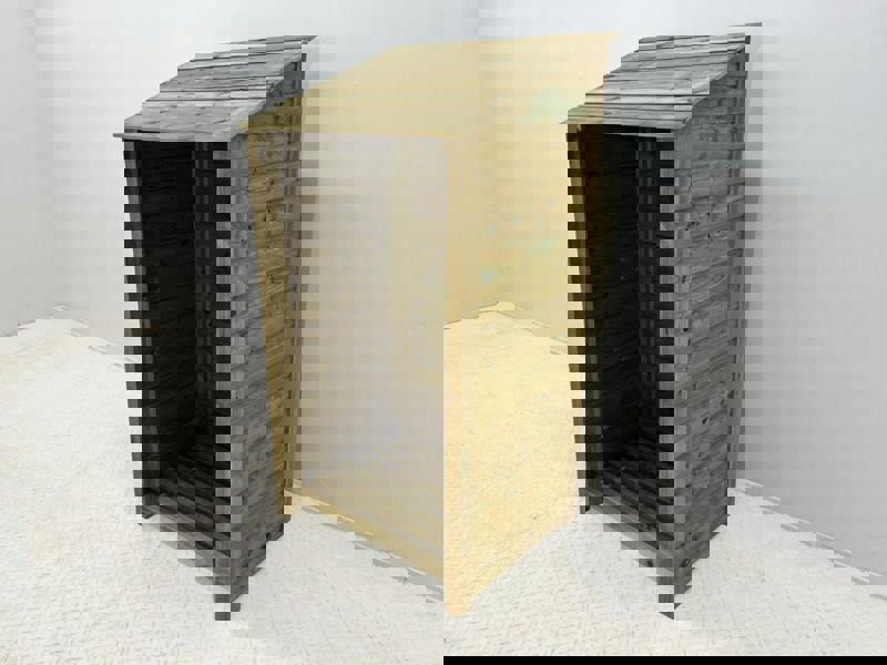 Arbor Garden Solutions Wooden Premium Tongue/Groove Log Store (W-99cm, H-126cm or H-180cm, D-88cm)