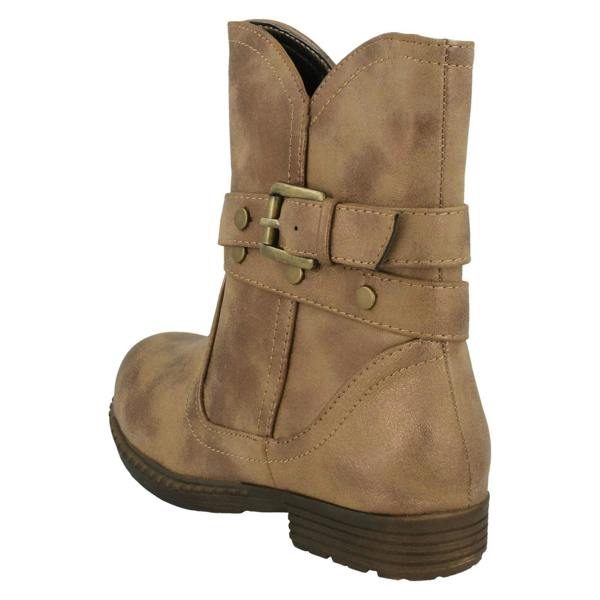 Spot On Girls Spot On Ankle Boots With Buckle Design