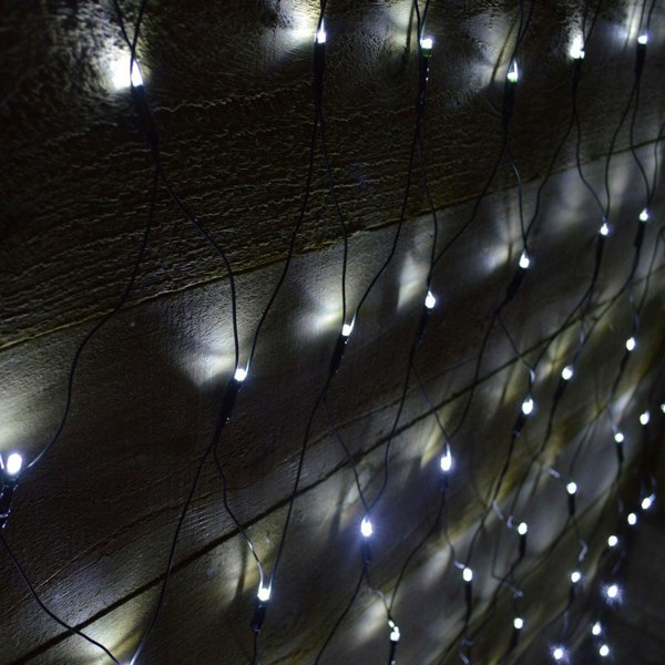 Samuel Alexander 1.7m x 1.2m 180 LED Premier Indoor Outdoor Multifunction Christmas Net Light with Timer in Cool White