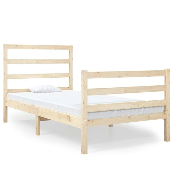 Berkfield Bed Frame Solid Wood Pine 90x190 cm Single