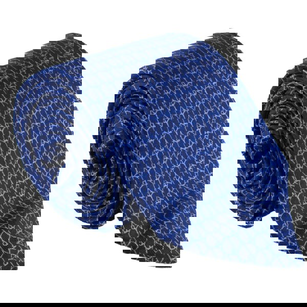 Dunhill luxurious mulberry silk tie in a repeat d logo print