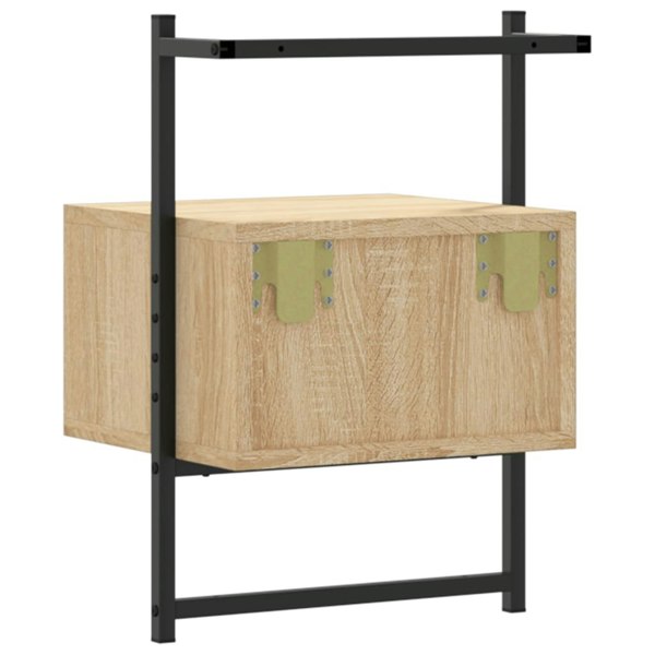 Berkfield Bedside Cabinets Wall-mounted 2 pcs Sonoma Oak 35x30x51 cm Engineered Wood