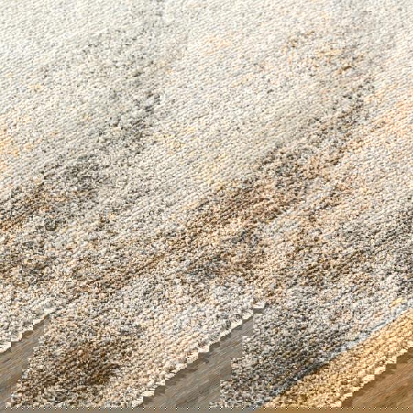 Livabliss Galey Alix Myrtle Avenue-Abstract Brown Cream Green Blue Modern Marble Fringe Rug