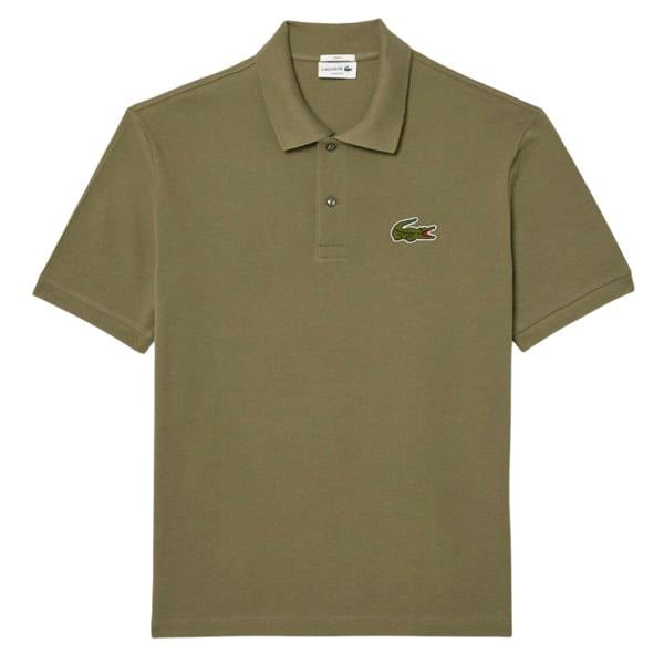 Lacoste Unisex Adult L.12.12 Badge Pique Loose Fit Polo Shirt - Khaki Green