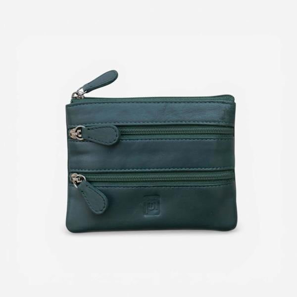PRIMEHIDE Small 3 Zipper Coin Purse