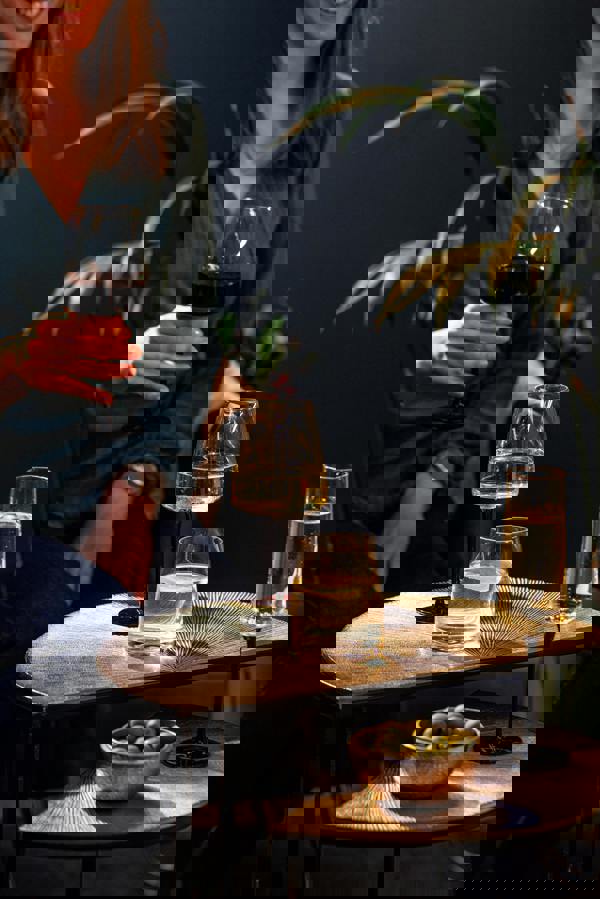 Mikasa Palermo Crystal Stemless Wine Glasses, Set of 4, 350ml