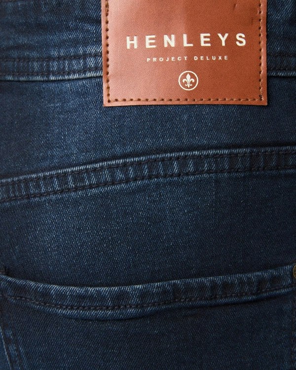Henleys Craze Comfort Fit Jeans Blue Black