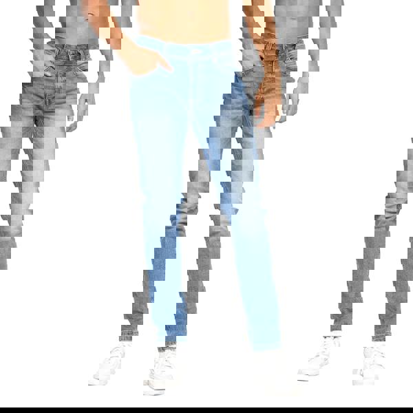 Crosshatch Mens Malcolm Slim Jeans - Light Wash - 