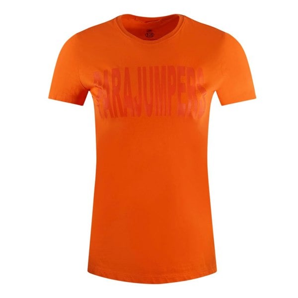 Parajumpers Fede Brand Logo T-shirt - Orange 