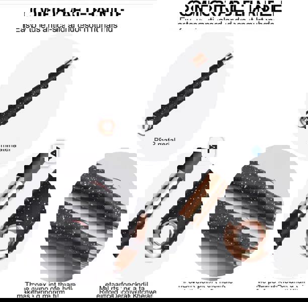 Anygleam 12-Piece Nonstick Kitchen Utensil Set – Black Cooking Tools with Gold-Plated Handles, Heat-Resistant, Includes Storage Box